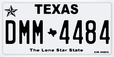 TX license plate DMM4484