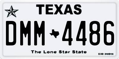 TX license plate DMM4486