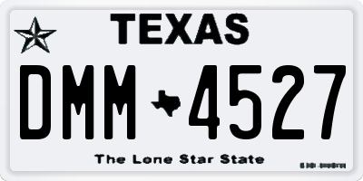 TX license plate DMM4527