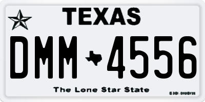 TX license plate DMM4556