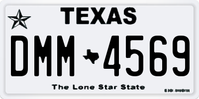TX license plate DMM4569