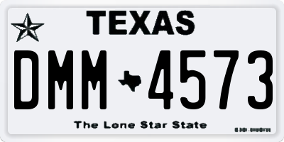 TX license plate DMM4573