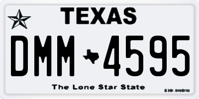 TX license plate DMM4595