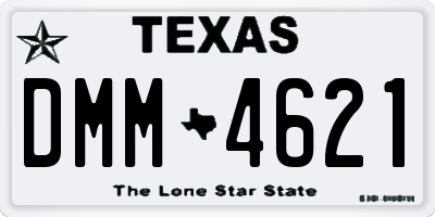 TX license plate DMM4621