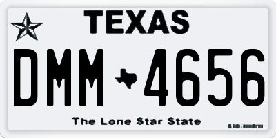 TX license plate DMM4656