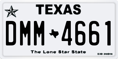 TX license plate DMM4661