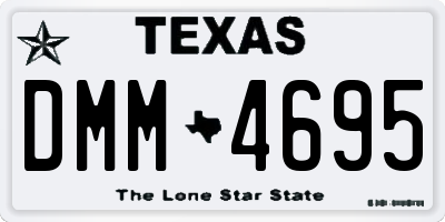 TX license plate DMM4695