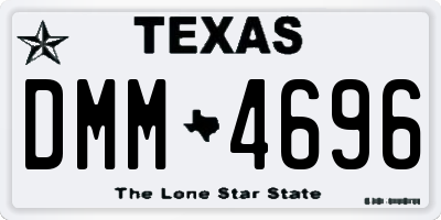 TX license plate DMM4696