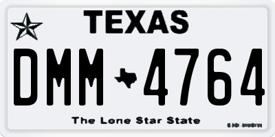 TX license plate DMM4764