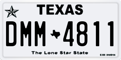 TX license plate DMM4811