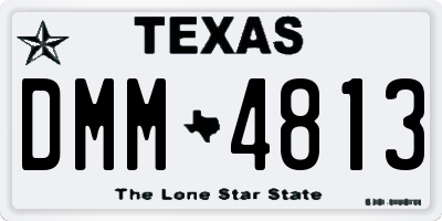 TX license plate DMM4813