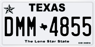 TX license plate DMM4855