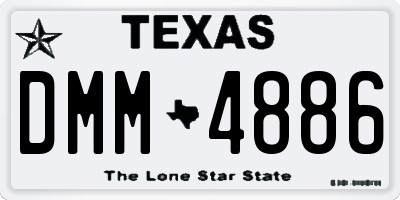 TX license plate DMM4886