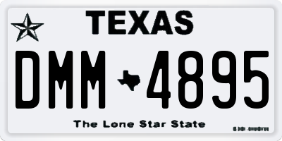 TX license plate DMM4895