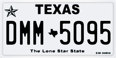 TX license plate DMM5095