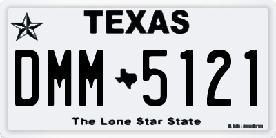 TX license plate DMM5121
