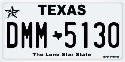 TX license plate DMM5130