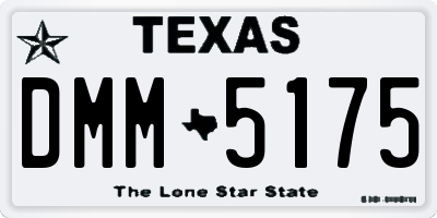 TX license plate DMM5175