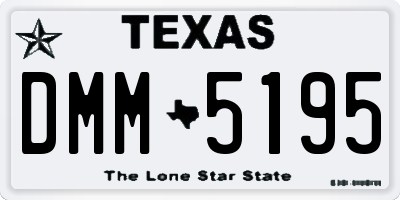 TX license plate DMM5195