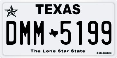 TX license plate DMM5199