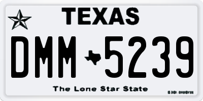 TX license plate DMM5239
