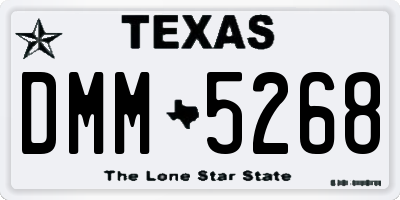TX license plate DMM5268