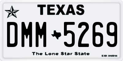TX license plate DMM5269