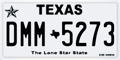 TX license plate DMM5273