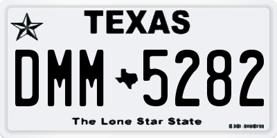 TX license plate DMM5282