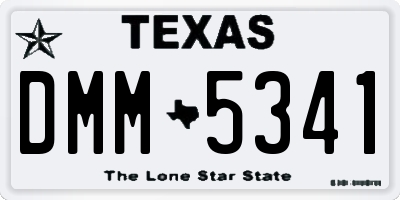 TX license plate DMM5341