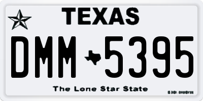 TX license plate DMM5395