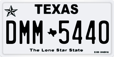 TX license plate DMM5440