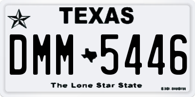 TX license plate DMM5446