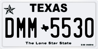 TX license plate DMM5530