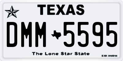 TX license plate DMM5595