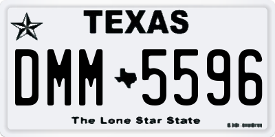 TX license plate DMM5596