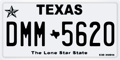 TX license plate DMM5620