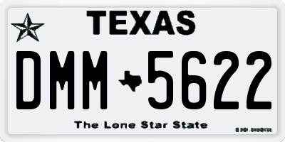 TX license plate DMM5622