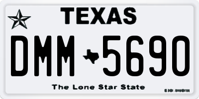 TX license plate DMM5690