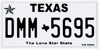 TX license plate DMM5695