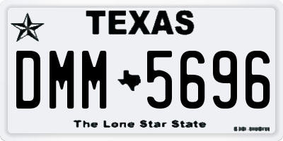 TX license plate DMM5696