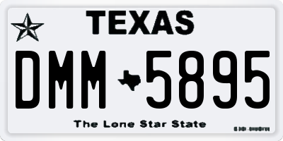 TX license plate DMM5895