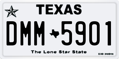 TX license plate DMM5901