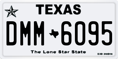 TX license plate DMM6095