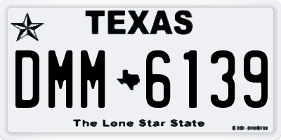 TX license plate DMM6139