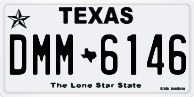 TX license plate DMM6146
