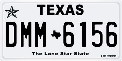 TX license plate DMM6156