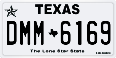 TX license plate DMM6169