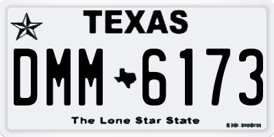 TX license plate DMM6173