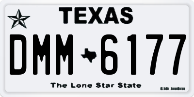 TX license plate DMM6177